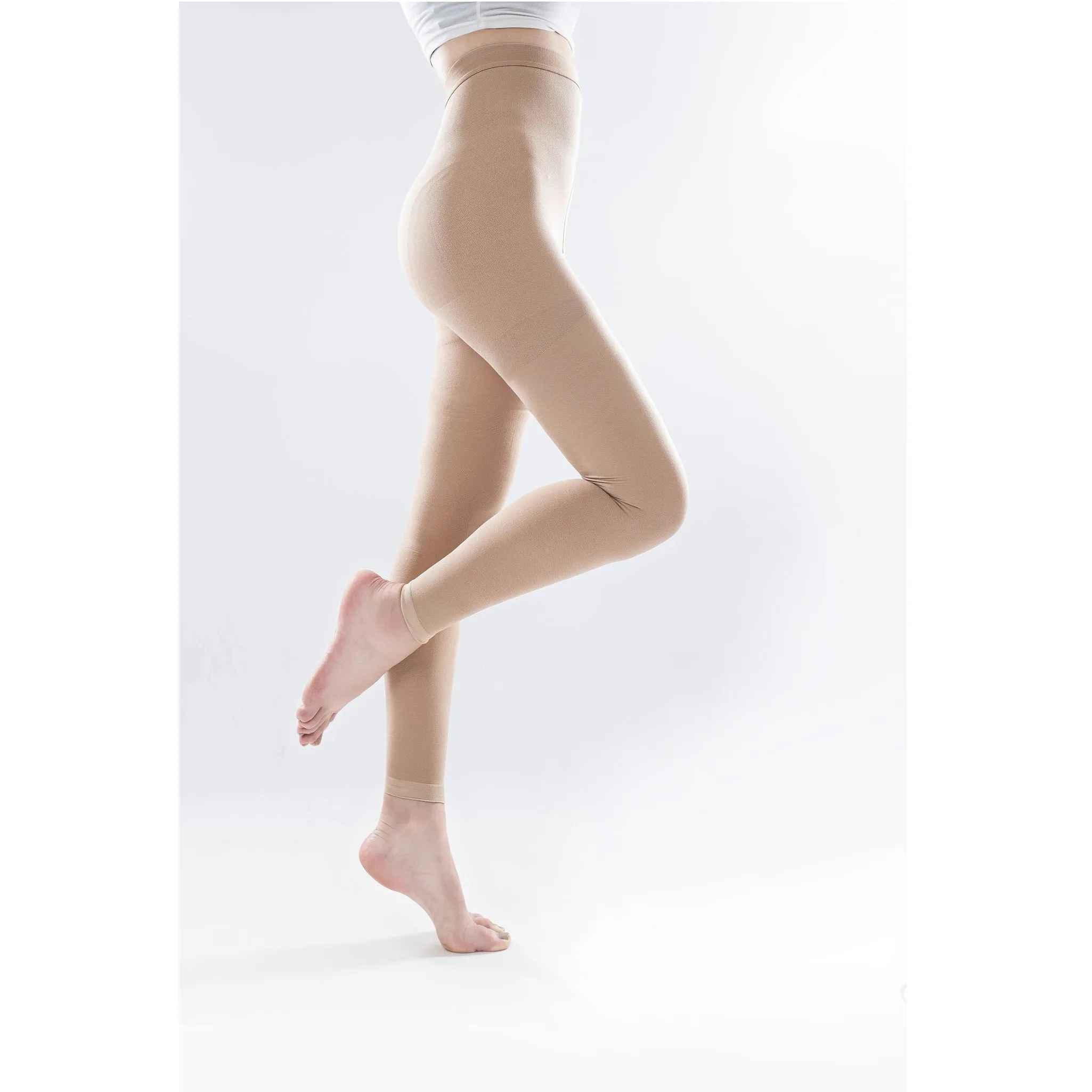 Medical Compression Stockings - Panty Hose Footless - Black or Beige - CCL 1 - 15-21mmHG