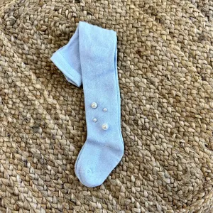 Meia Pata Baby Blue Pearl Tights