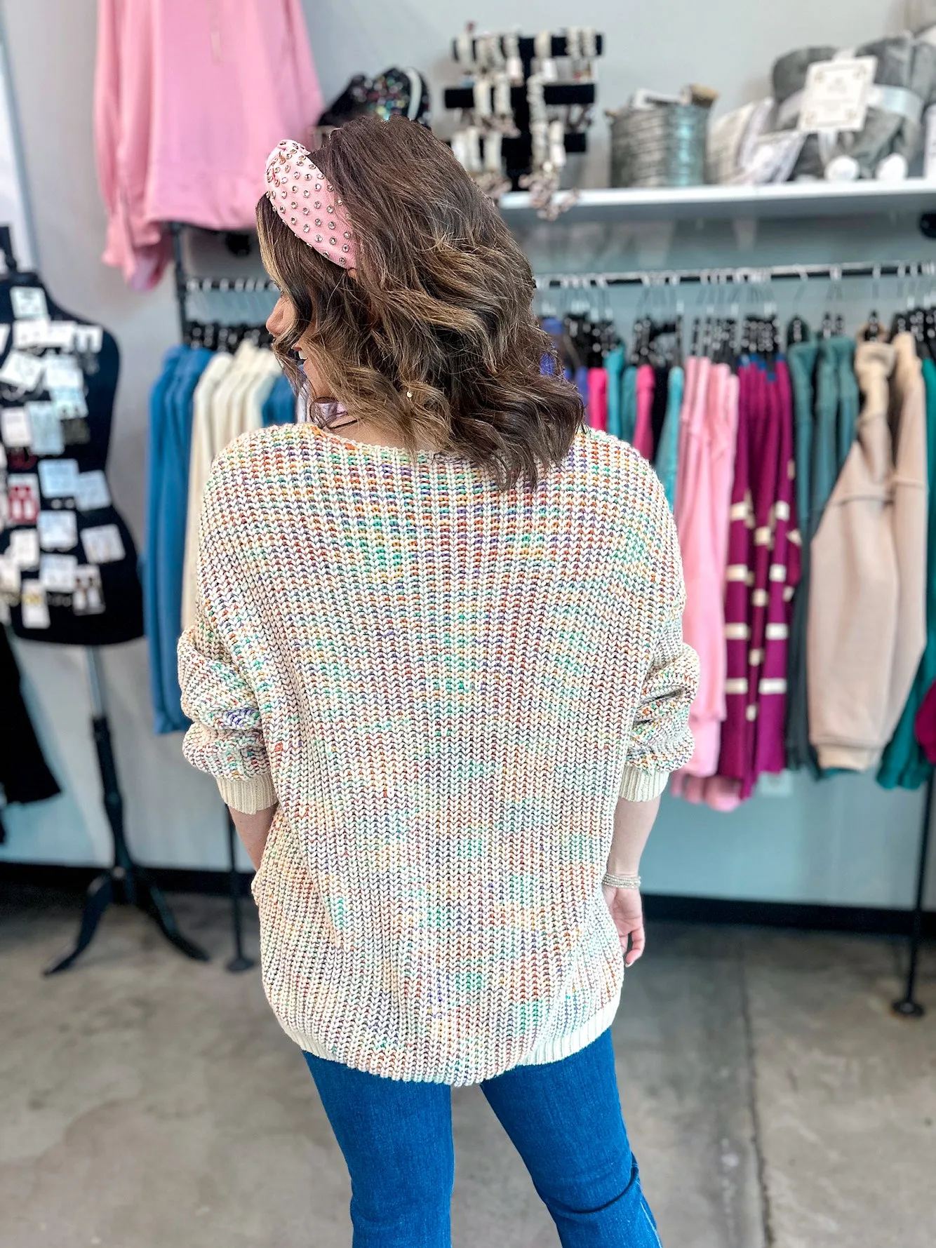 Melissa Multi V Neck Sweater