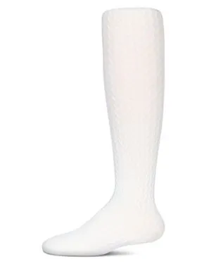 Memoi Arrow Cotton Tights - Winter White MKF-3102