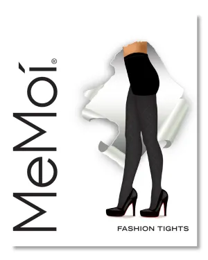 Memoi Diamond Argyle Control Top Tights - Mo-318