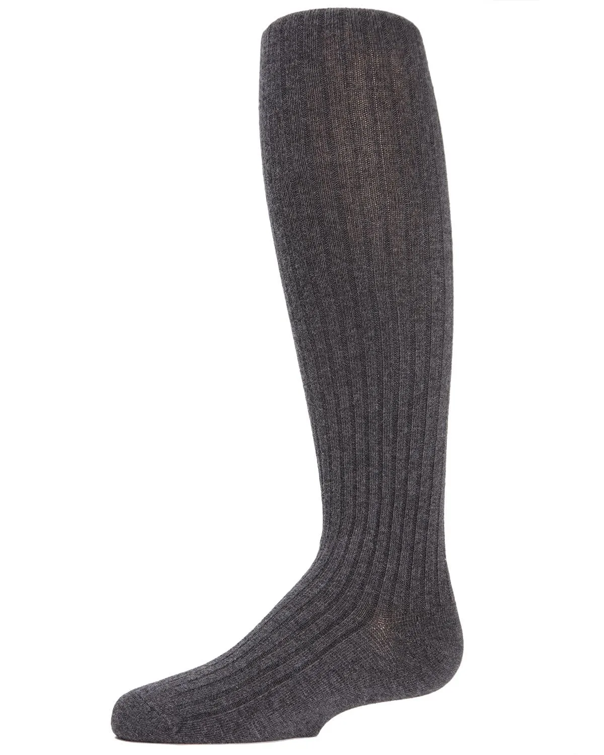 Memoi Girls Ribbed Cotton Blend Sweater Tights - Mk-302