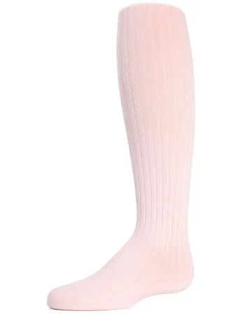 Memoi Girls Ribbed Cotton Blend Sweater Tights - Mk-302