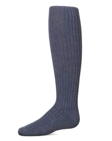 Memoi Girls Ribbed Cotton Blend Sweater Tights - Mk-302
