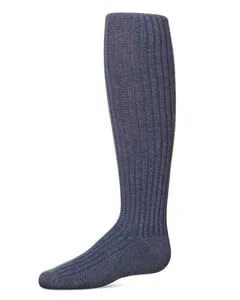 Memoi Girls Ribbed Cotton Blend Sweater Tights - Mk-302