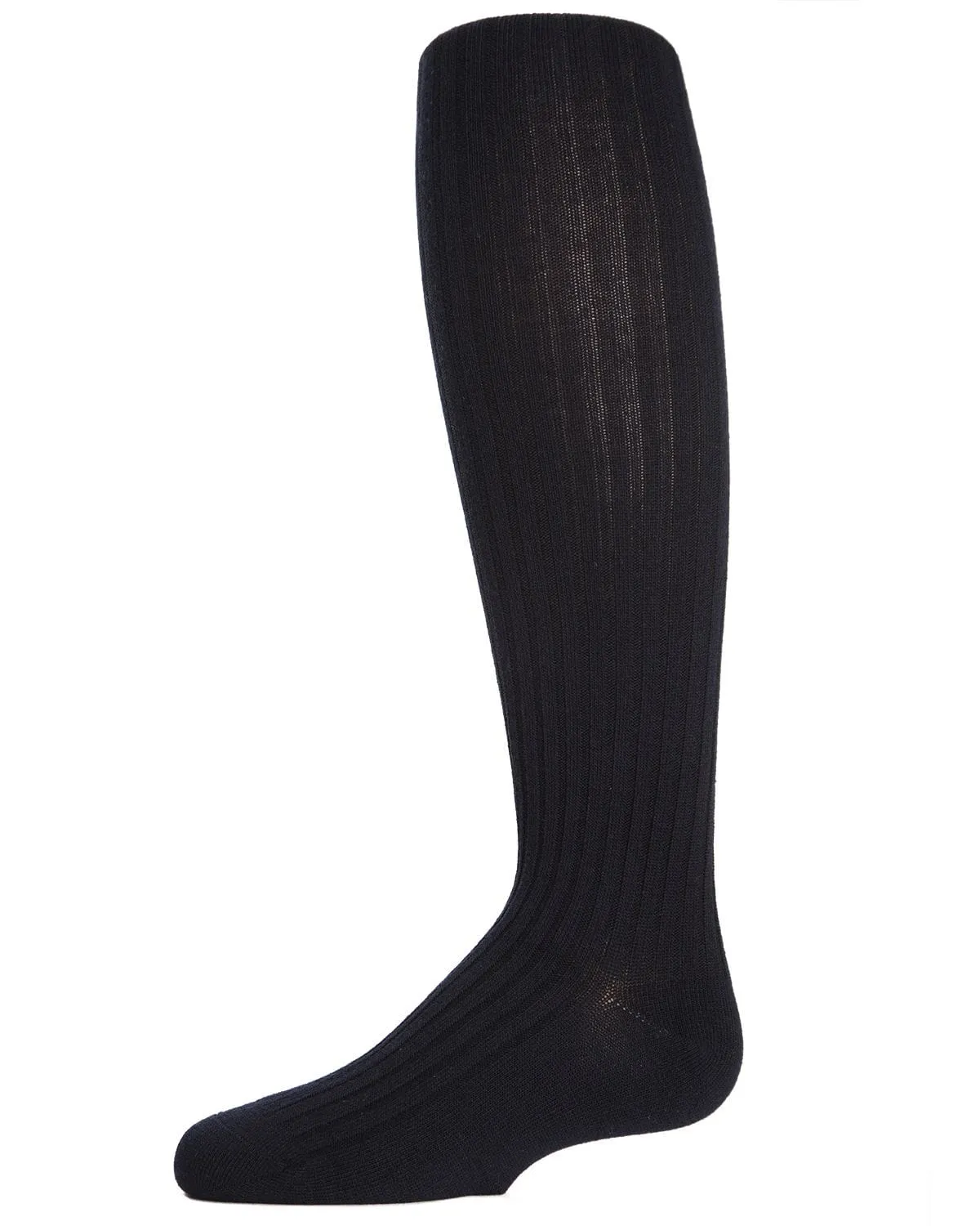 Memoi Girls Ribbed Cotton Blend Sweater Tights - Mk-302