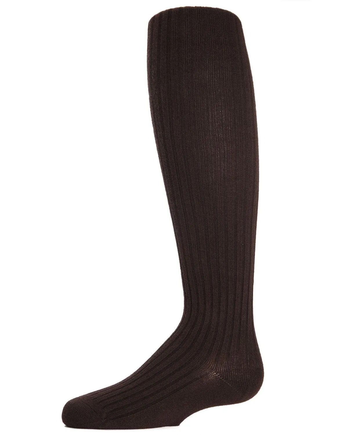 Memoi Girls Ribbed Cotton Blend Sweater Tights - Mk-302