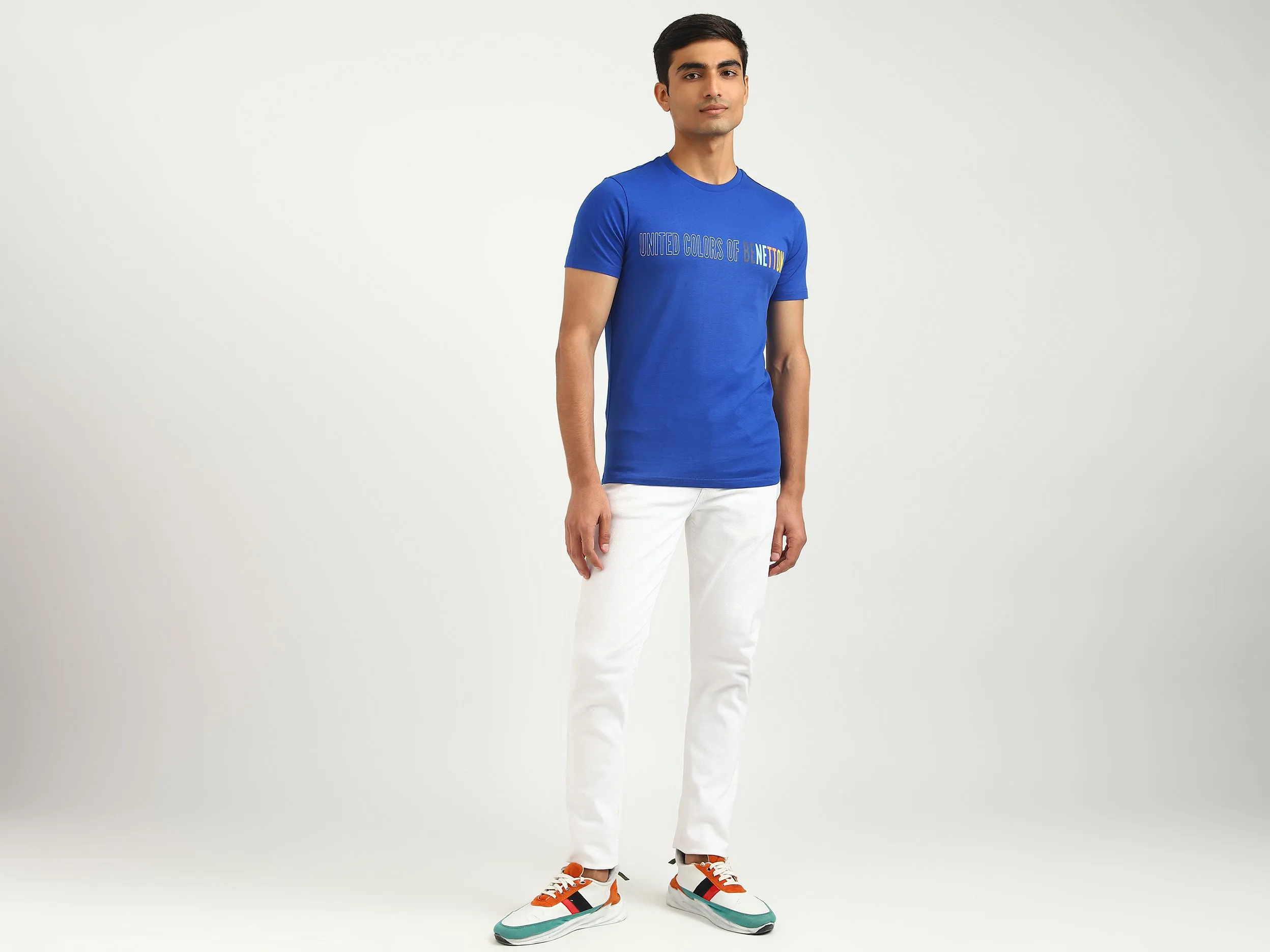 Men Printed Round Neck T-shirt