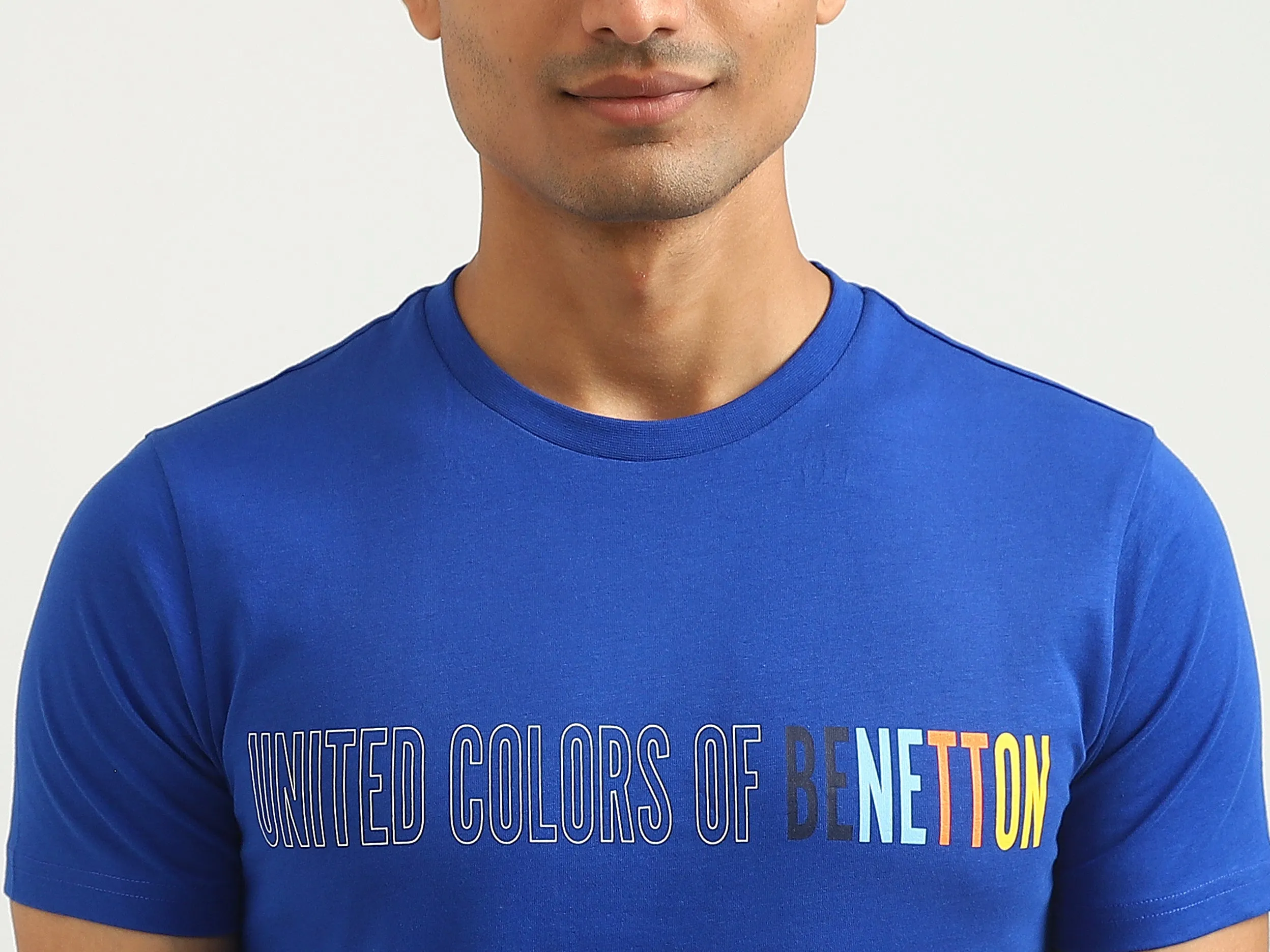 Men Printed Round Neck T-shirt