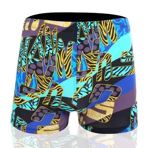 Men Printing Swim Trunk