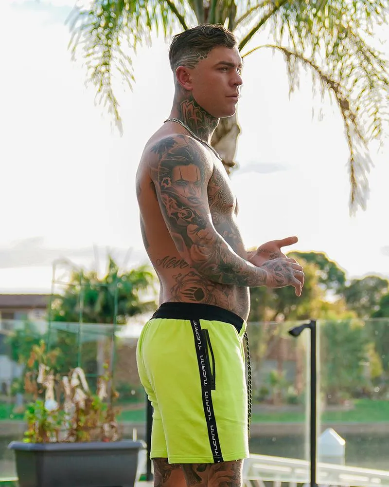 Men's Comfy Shorts - Lime Green