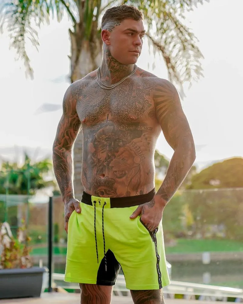 Men's Comfy Shorts - Lime Green
