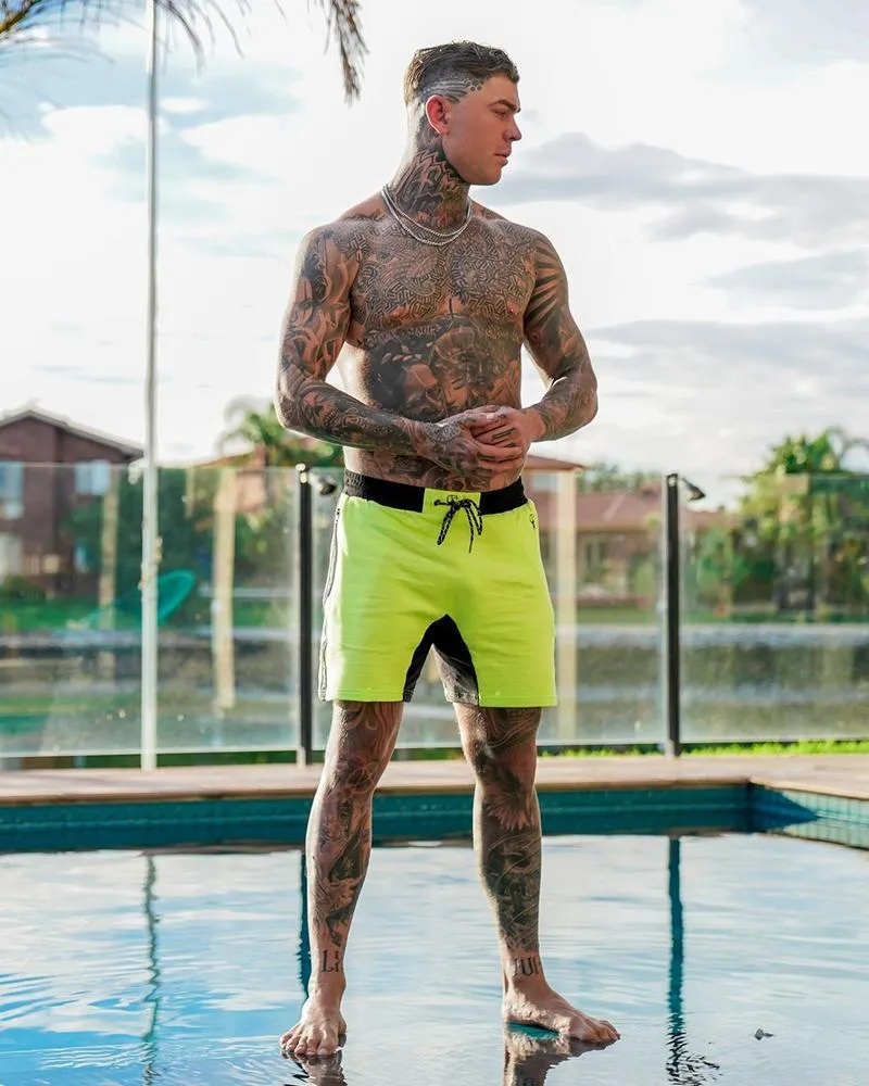 Men's Comfy Shorts - Lime Green