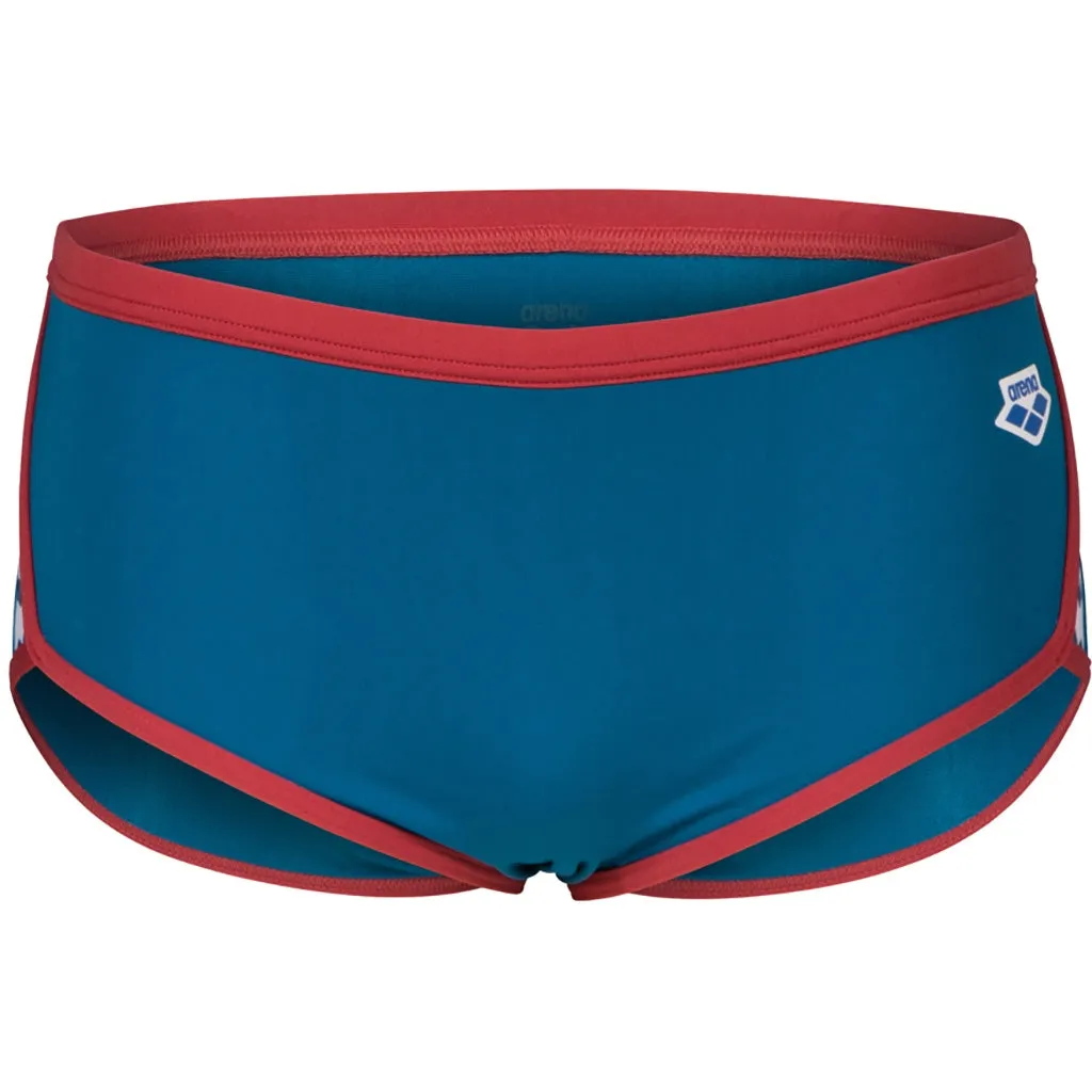 Men's Icons Swim Low Waist Blue-Cosmo-Red