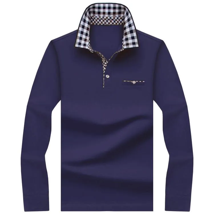 Men's Long Sleeve Polo Up To Size 10XL