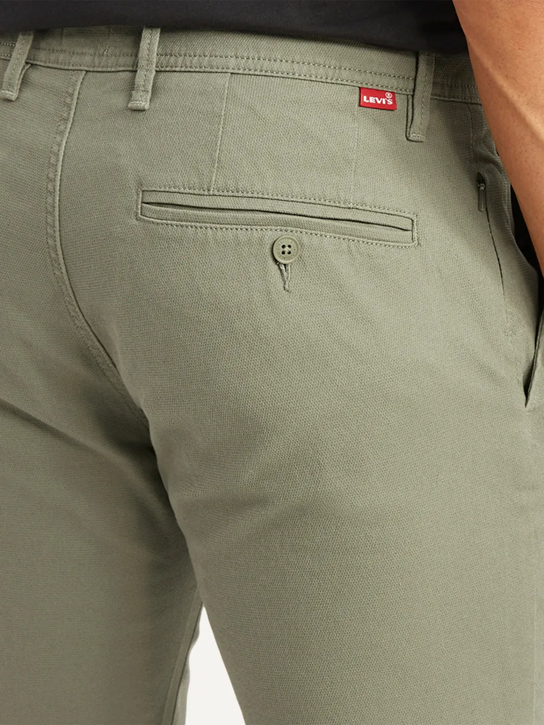 Men's Olive Slim Fit Chinos