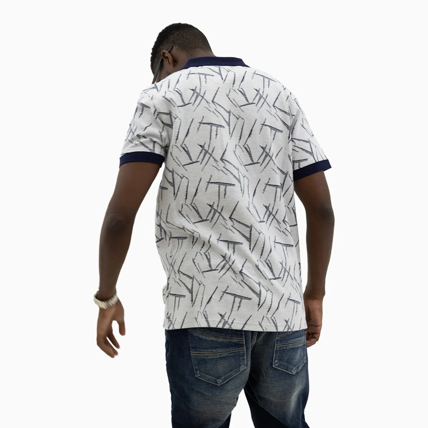 Men's Ridge Thunderbolt Jacquard Polo Shirt