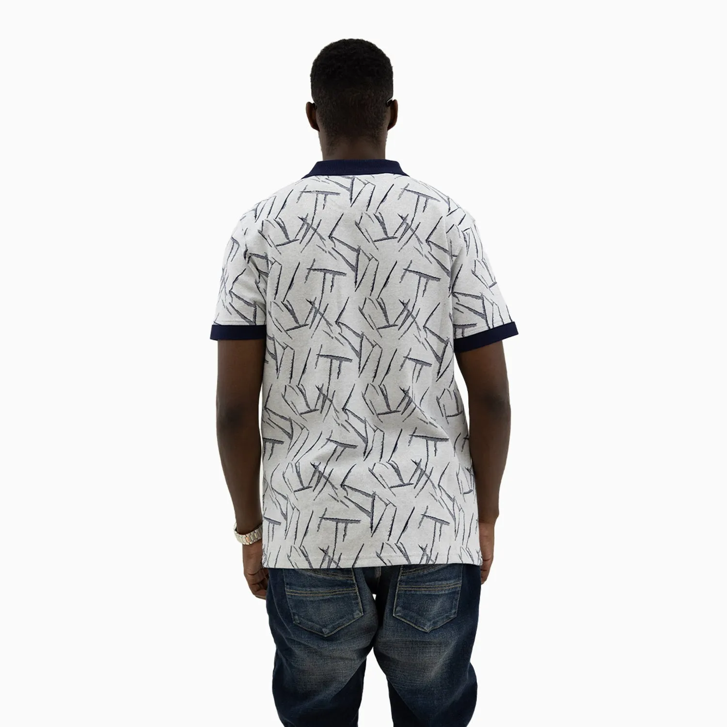 Men's Ridge Thunderbolt Jacquard Polo Shirt