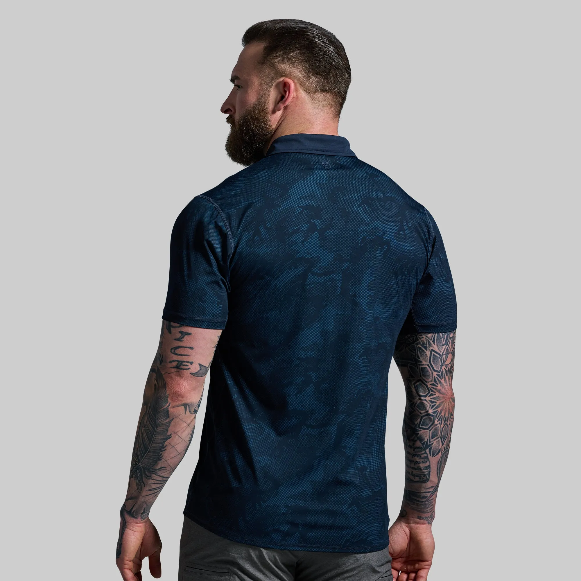 Men's Tek Polo (Police Blue Camo)