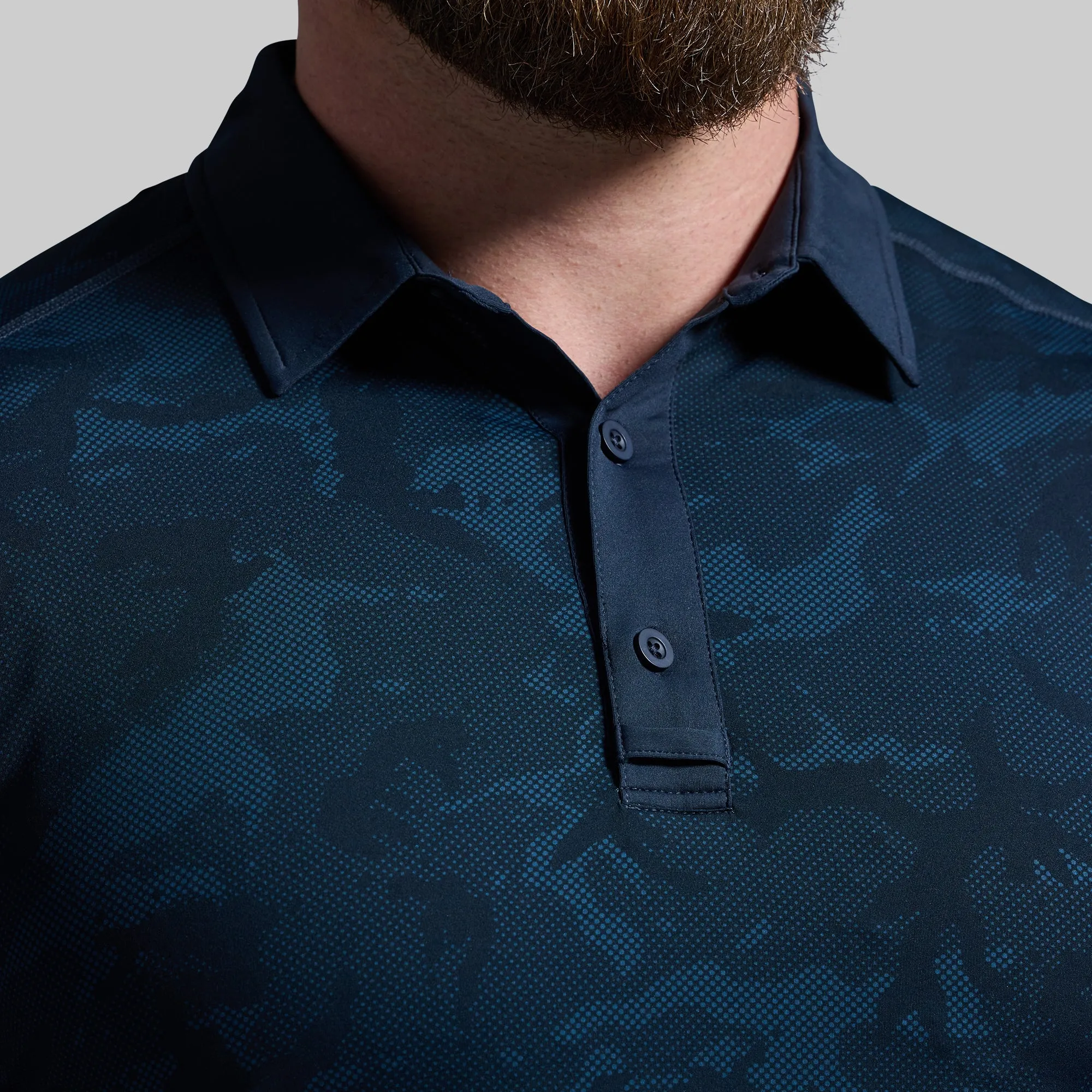 Men's Tek Polo (Police Blue Camo)