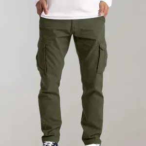 Men's Versatile Solid Color Cargo Trousers