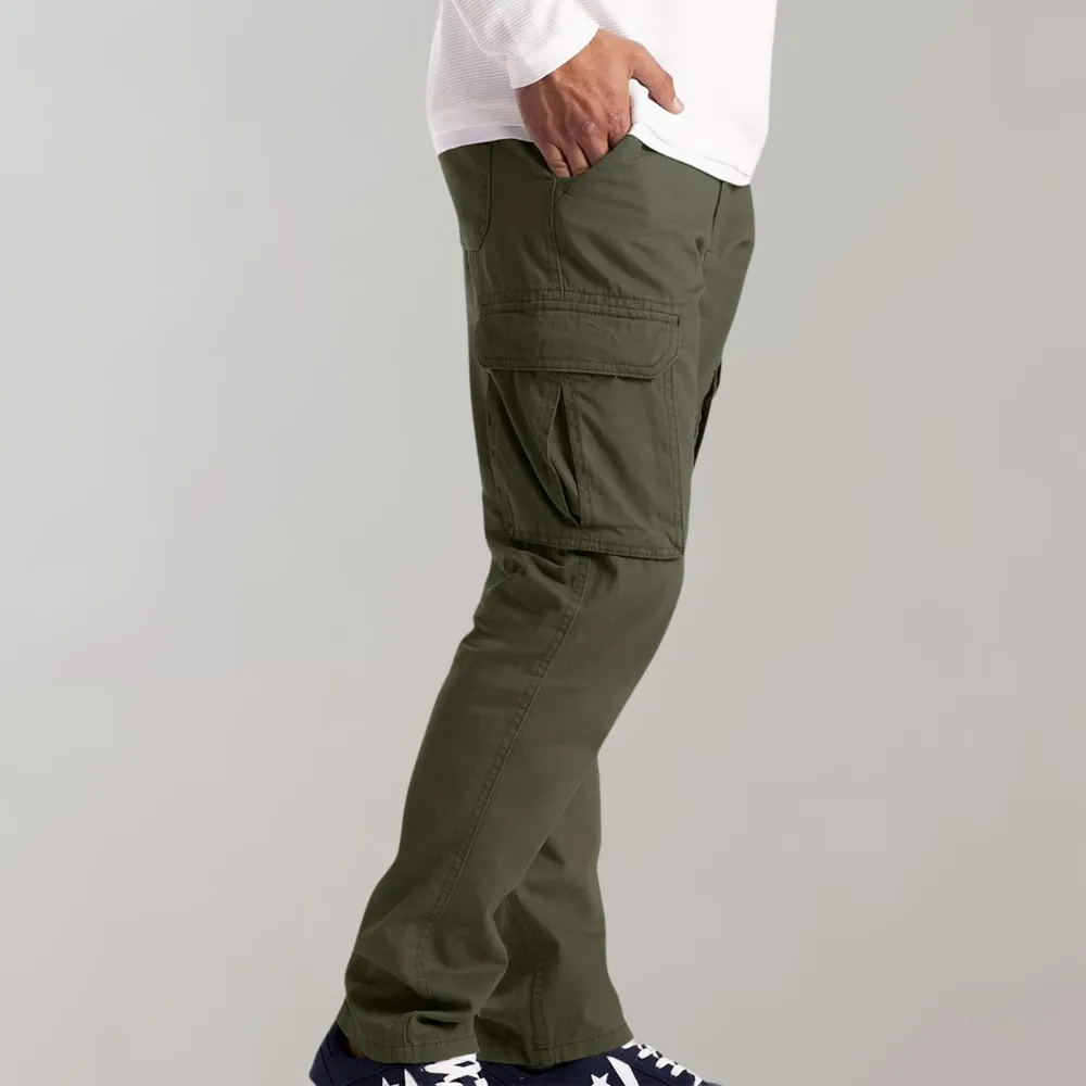 Men's Versatile Solid Color Cargo Trousers