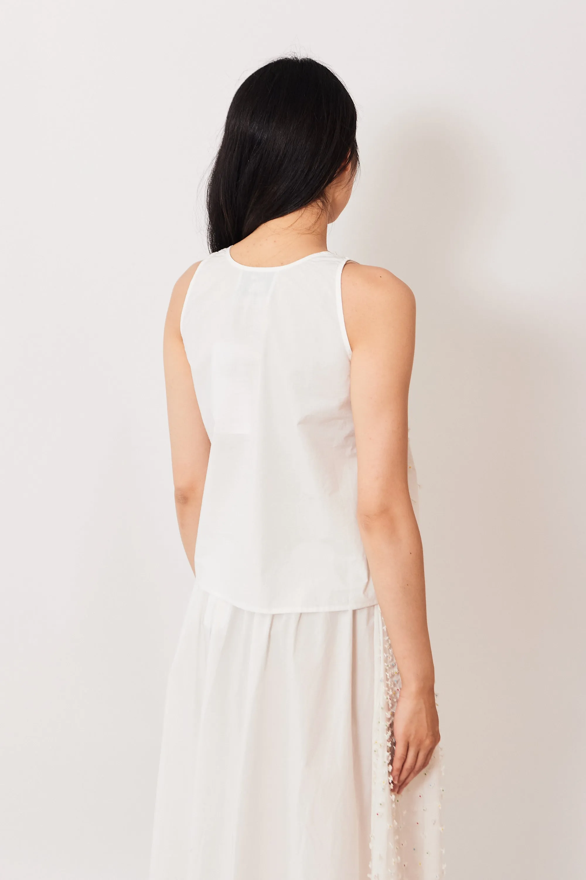 Mii Hand Embroidered Glass Bead Lola Top