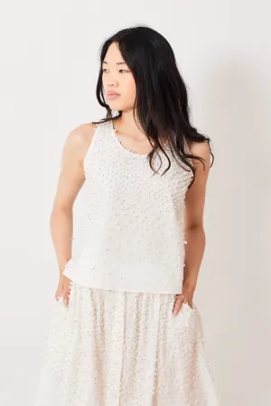 Mii Hand Embroidered Glass Bead Lola Top