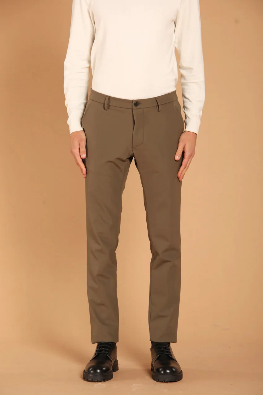 Milano Jog men's chino pants in jersey dynamic extra slim fit 