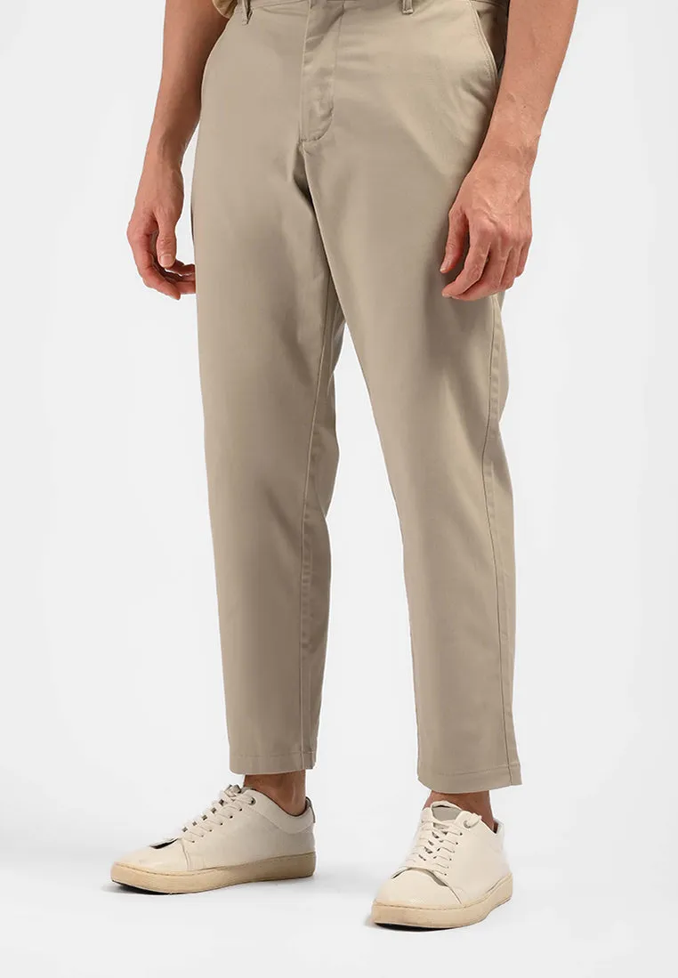 MOC Celana Panjang Ankle Pants Pria NEVILLE-KHAKI