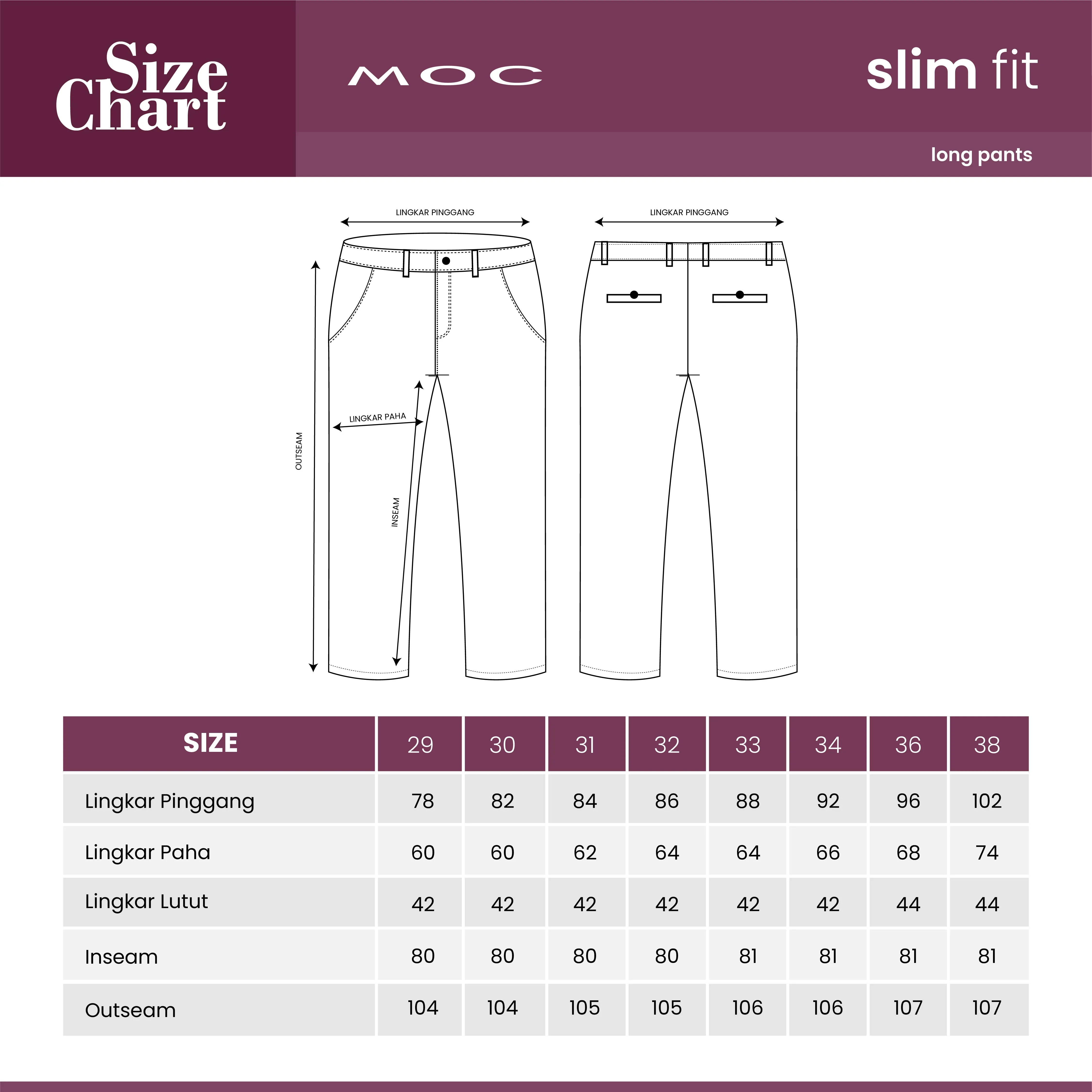 MOC - Celana Panjang Chinos Pria Joseph - Grey