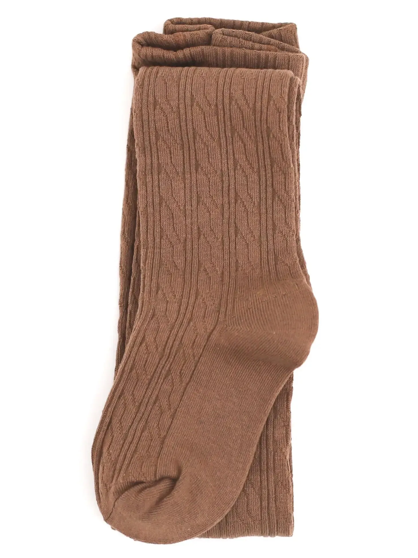 Mocha Cable Knit Tights