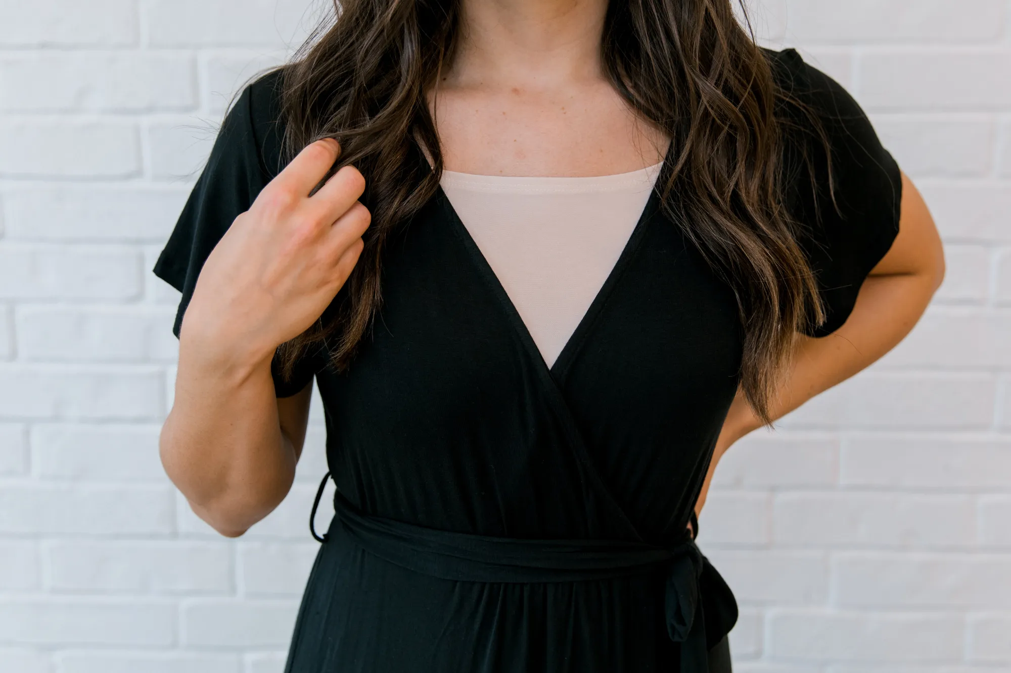 Modest Basic Cropped Cami in Cream