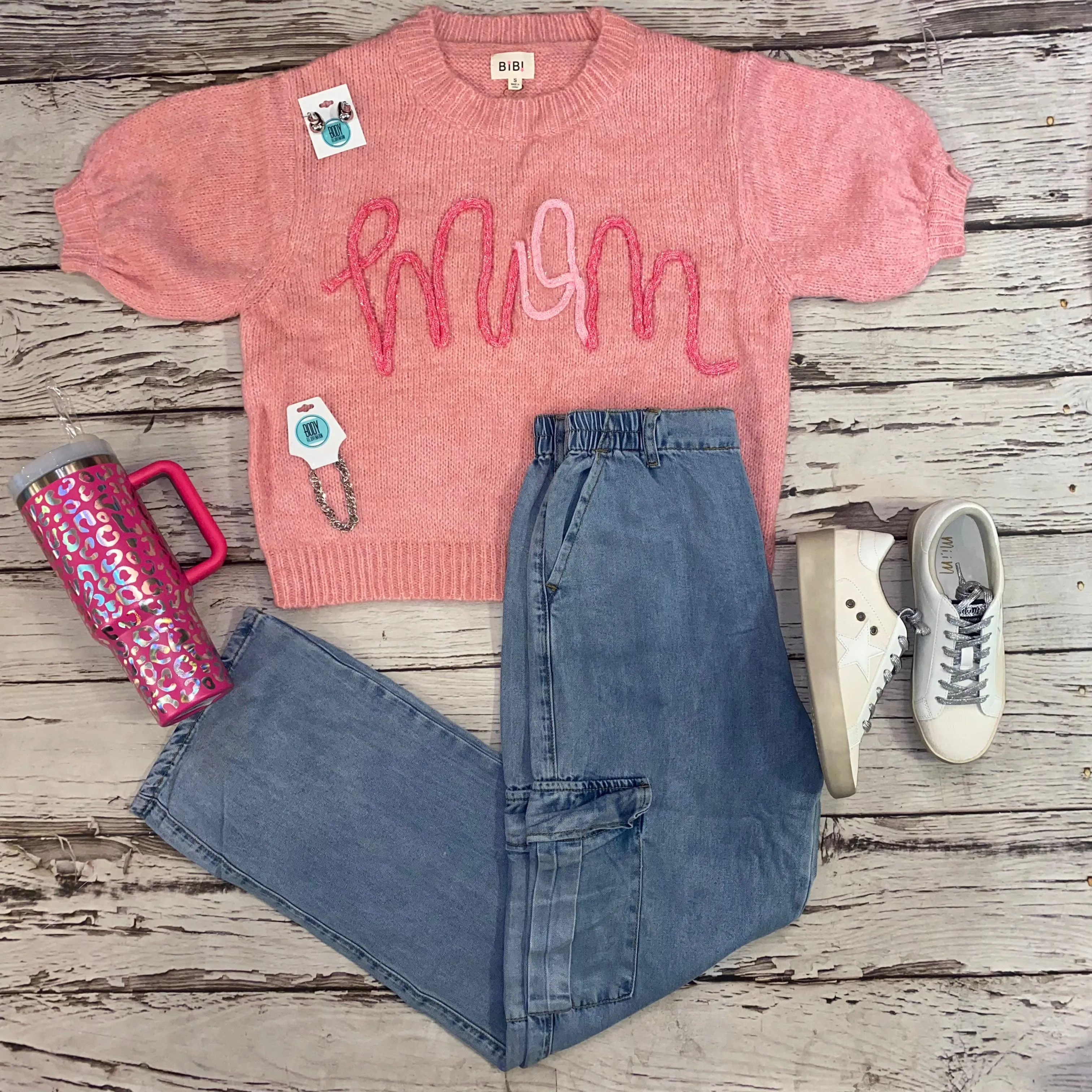 'Mom' Knit Sweater