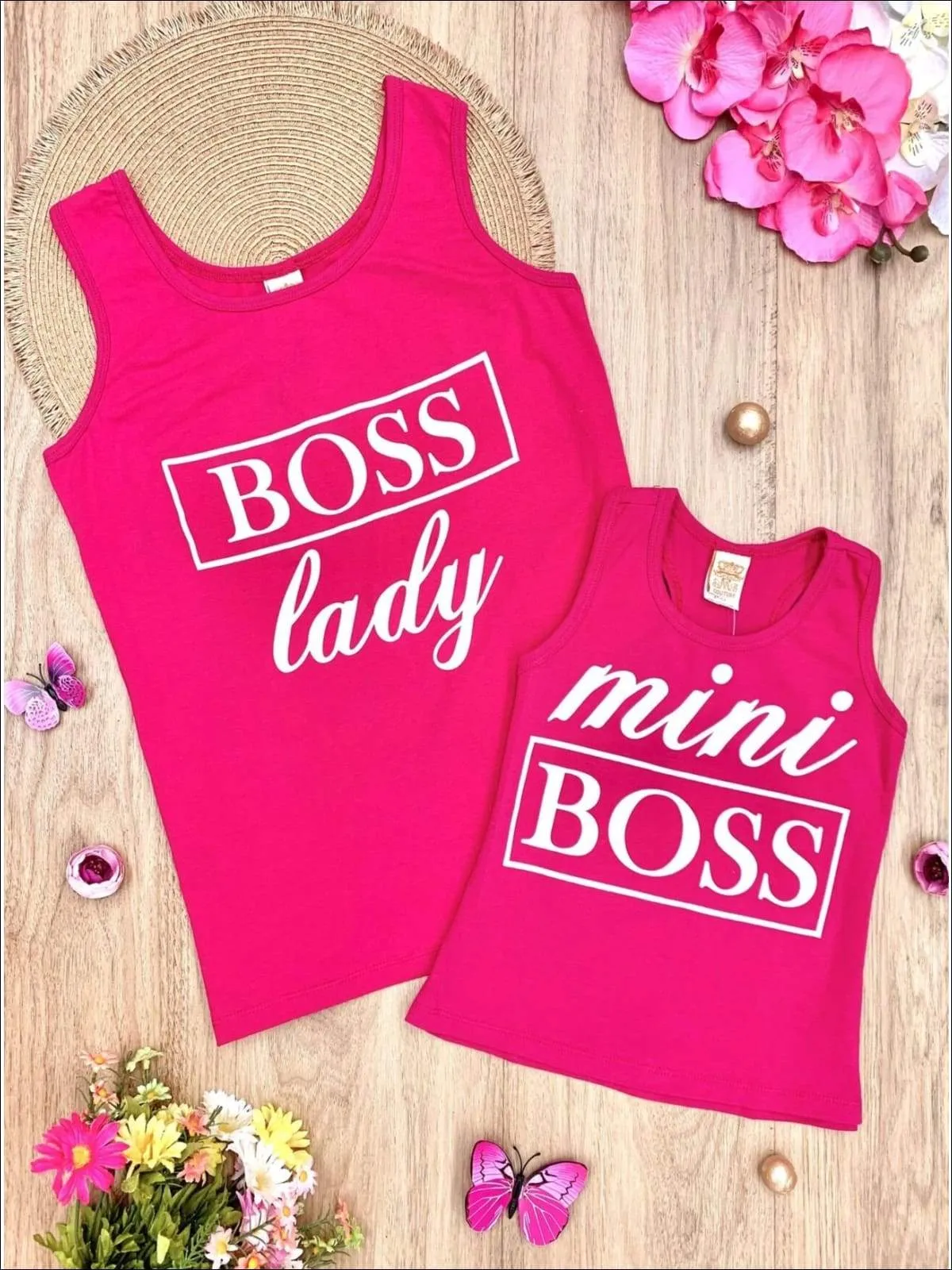 Mommy and Me Boss Besties Tank Top