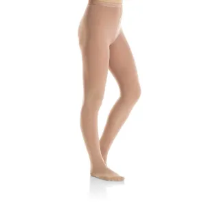 Mondor 3301 Bamboo Footed Skating Tights in Light Tan (74) - Girls