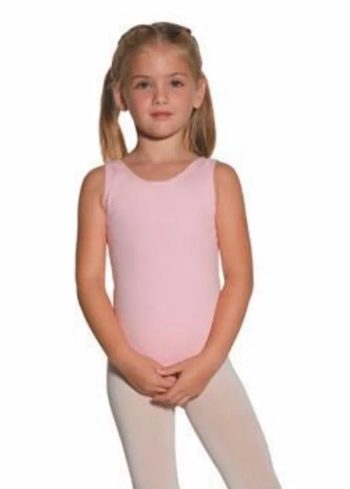 Mondor Pink Sleeveless Tank Leotard : Sizes 2/4 to Adult S