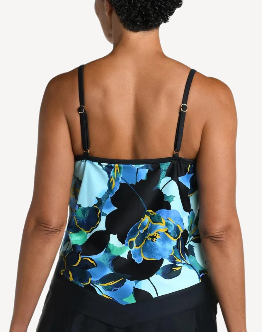 Moonlit Garden Flutter Tankini Top