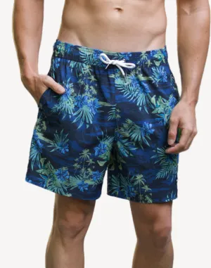 Morning Glory 17" Printed Swim Trunk