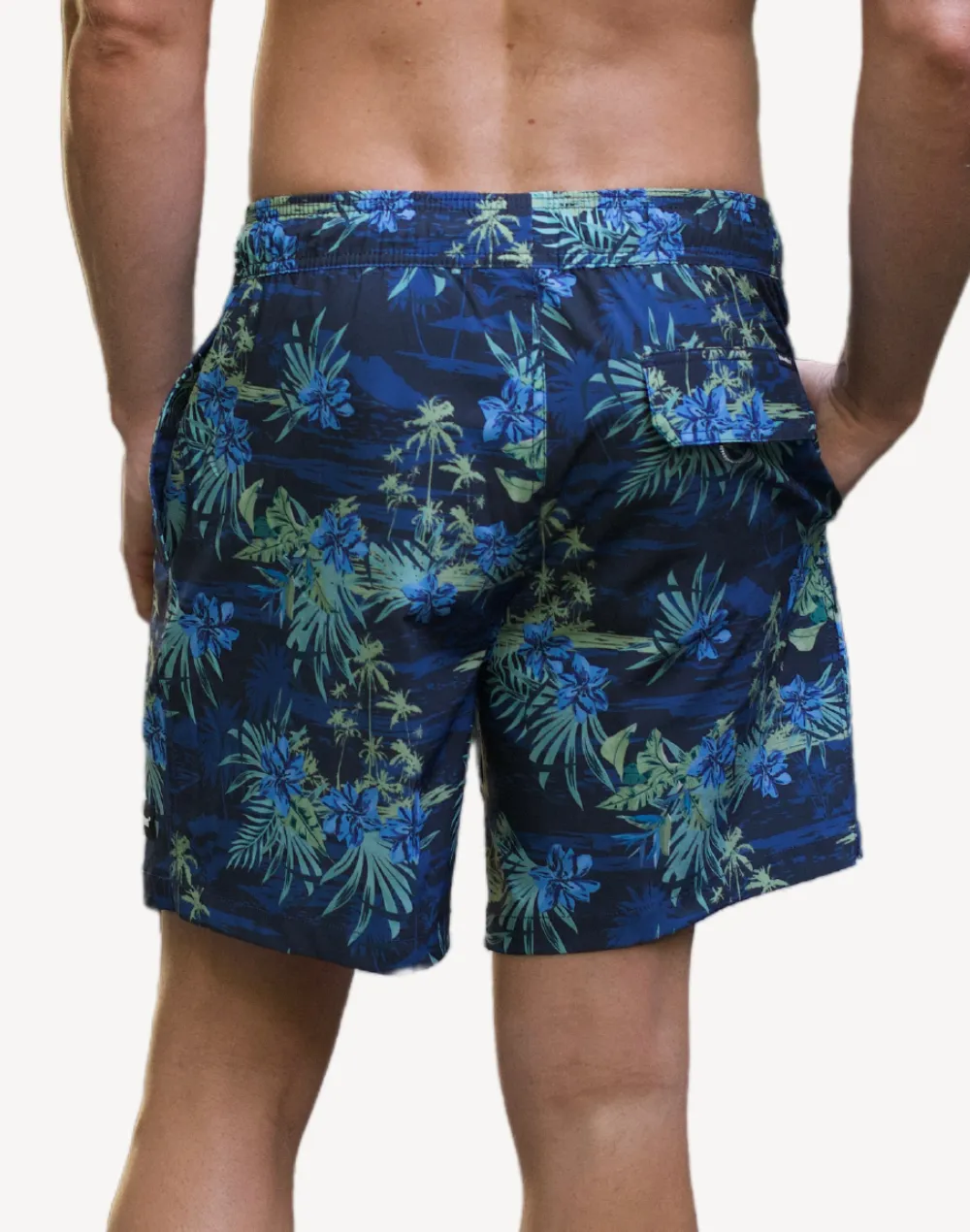 Morning Glory 17" Printed Swim Trunk