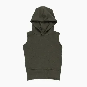 Moss Grow-With-Me Sleeveless Hoodie