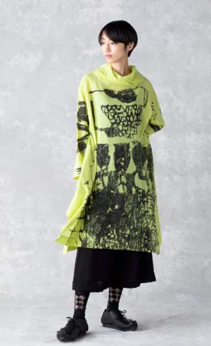 Moyuru Yellow Art Print Tunic