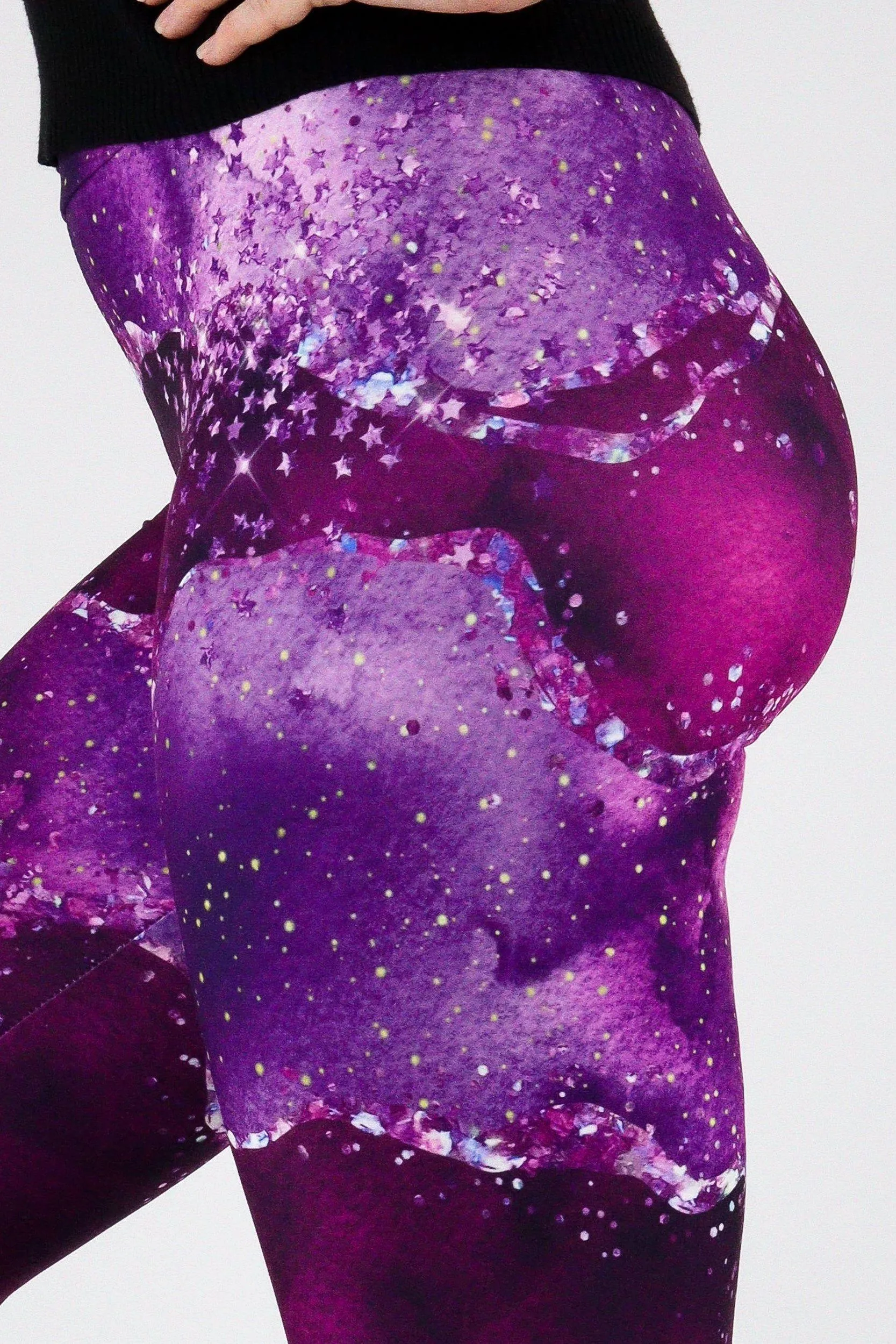 Mulberry Agate - Casual Capri Leggings