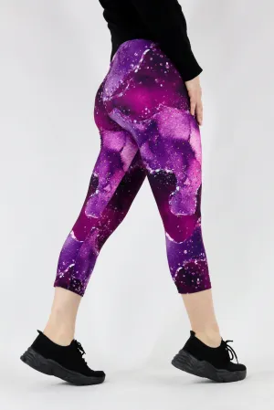 Mulberry Agate - Casual Capri Leggings
