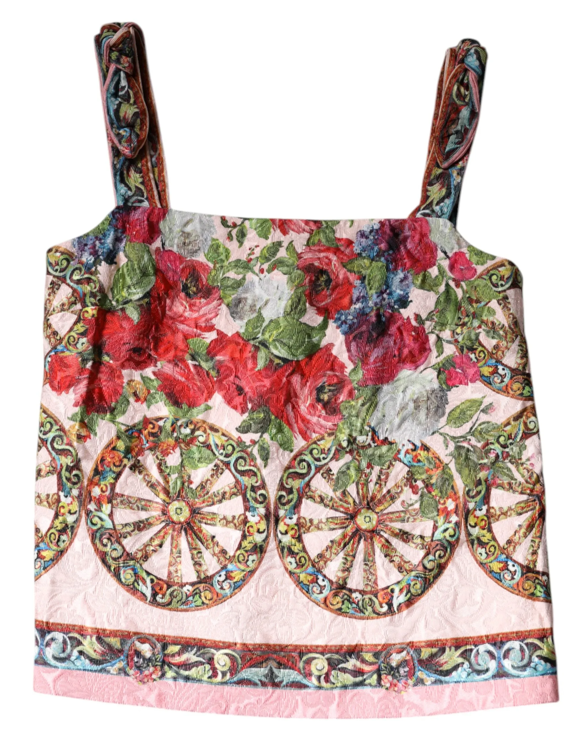 Multicolor Floral Print Sleeveless Tank Top