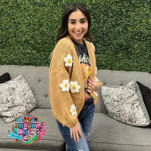 Mustard Floral Sweater