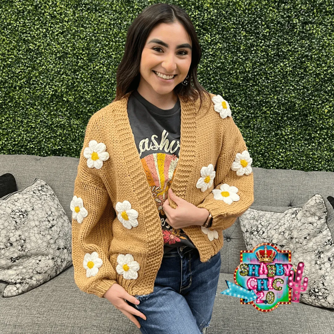 Mustard Floral Sweater