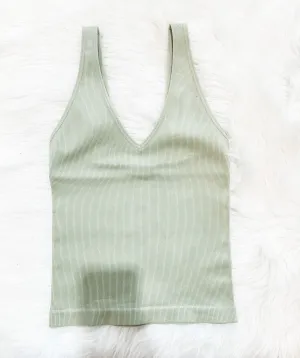 MY TIME TANK-SOFT GREEN