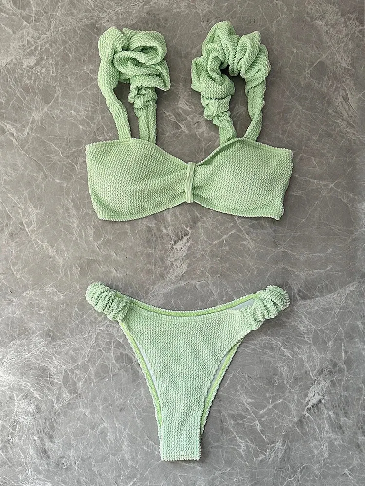 New Fashion Sexy Low Waist Bikini Set Swimsuit Swimwear Bathing Suits