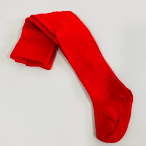 New In Christmas Red Cotton Rich Tights